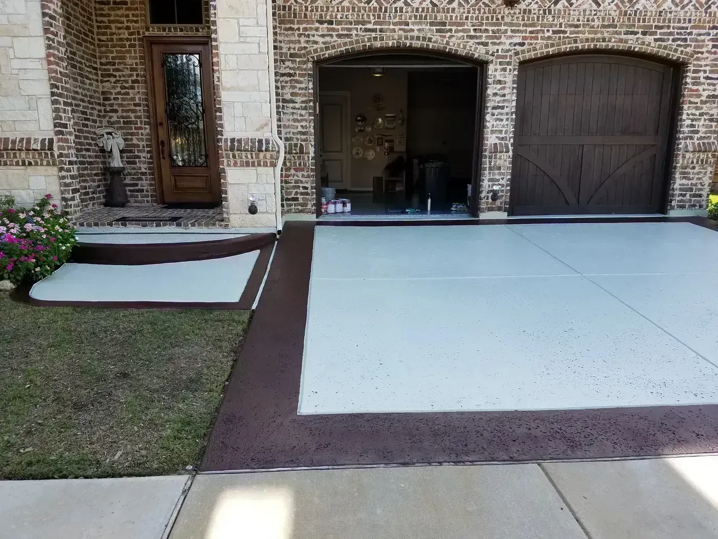 Decorative Concrete Driveway by BNB Concepts