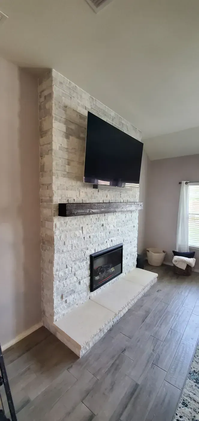 Stacked Stone Electric Fireplace by BNB Concepts