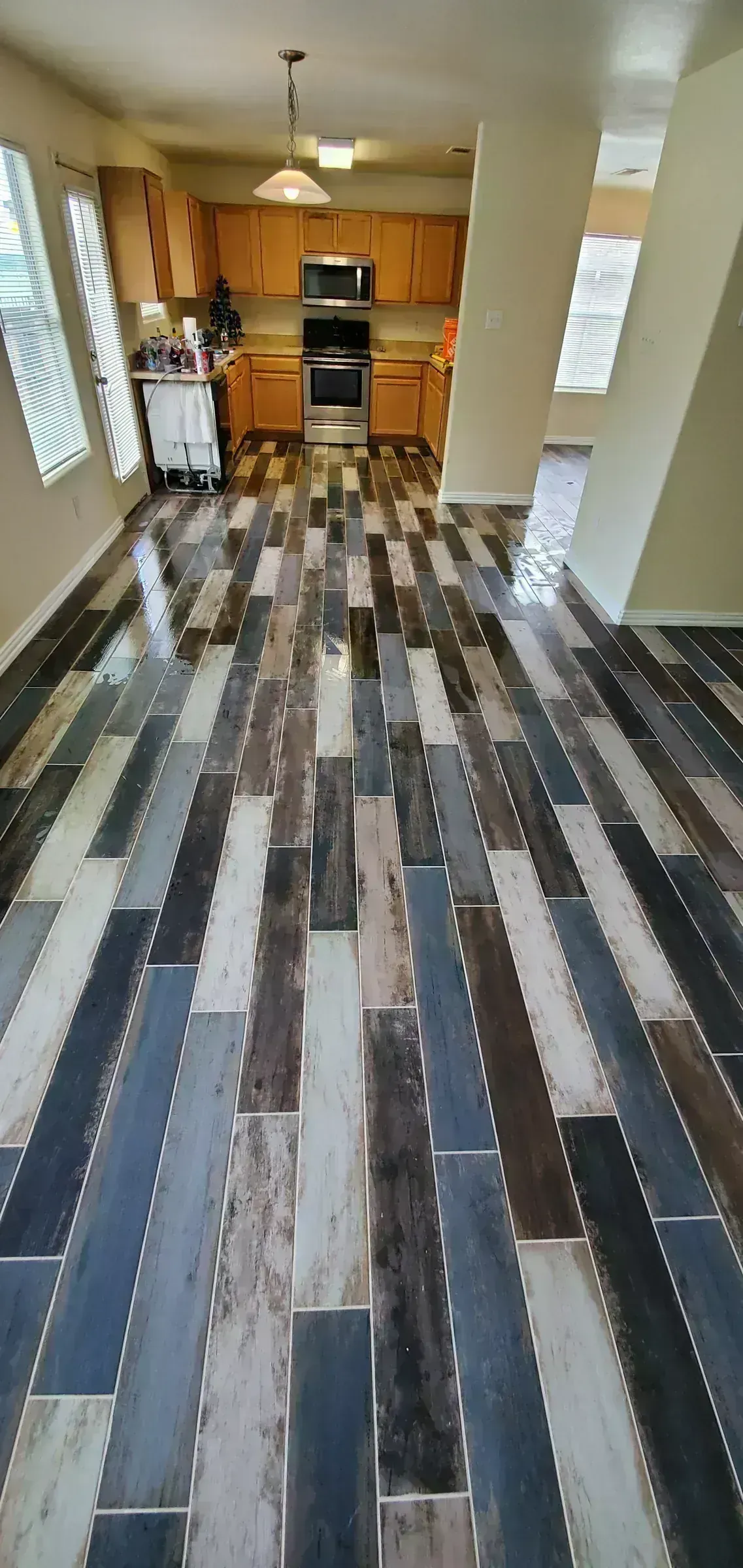 Multi-Tone Plank Flooring by BNB Concepts