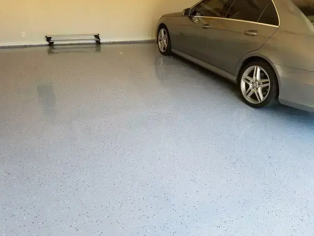 Epoxy-Coated Garage Floor by BNB Concepts