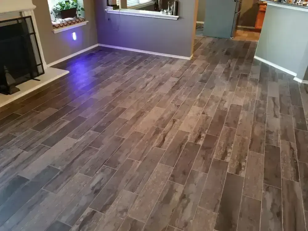Wood-Look Plank Living Room by BNB Concepts